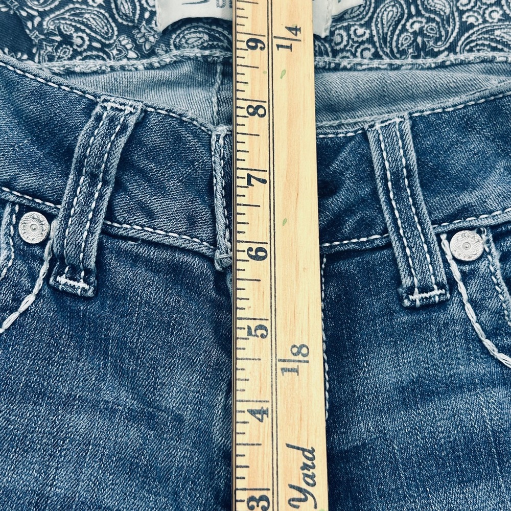 Ariat REAL Denim Jeans Womens 29R Mid Rise Straight Leg Western Cowgirl Rodeo - Picture 12 of 16